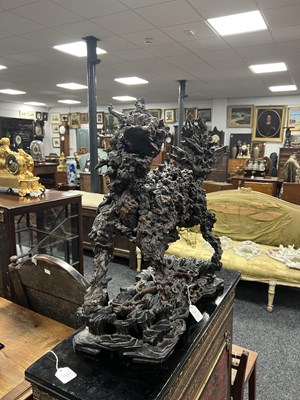 Lot 777 - A 19TH CENTURY CHINESE ROOTWOOD SCULPTURE
