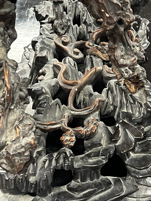 Lot 777 - A 19TH CENTURY CHINESE ROOTWOOD SCULPTURE