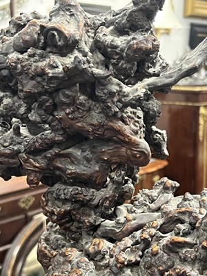 Lot 777 - A 19TH CENTURY CHINESE ROOTWOOD SCULPTURE