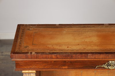 Lot 1497 - A REGENCY ROSEWOOD CONSOLE TABLE