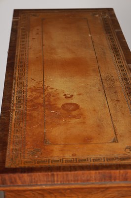 Lot 1497 - A REGENCY ROSEWOOD CONSOLE TABLE