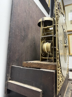 Lot 1259 - JOSEPH FINNEY, LIVERPOOL. A GEORGE III FIGURED MAHOGANY MUSICAL LONGCASE CLOCK