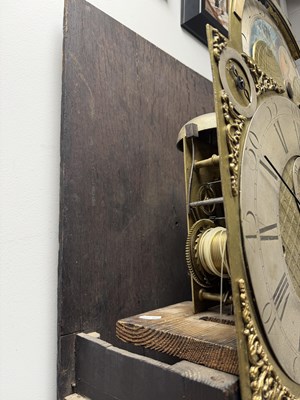 Lot 1259 - JOSEPH FINNEY, LIVERPOOL. A GEORGE III FIGURED MAHOGANY MUSICAL LONGCASE CLOCK