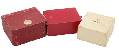 Lot 519 - THREE VINTAGE OMEGA WRIST WATCH BOXES