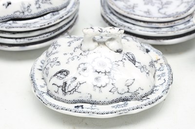 Lot A VICTORIAN HACKWOODS TRANSFER PRINTED EARTHENWARE CHILD'S DINNER SERVICE