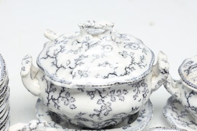 Lot A VICTORIAN HACKWOODS TRANSFER PRINTED EARTHENWARE CHILD'S DINNER SERVICE