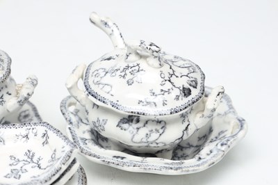 Lot A VICTORIAN HACKWOODS TRANSFER PRINTED EARTHENWARE CHILD'S DINNER SERVICE