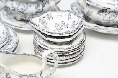 Lot A VICTORIAN HACKWOODS TRANSFER PRINTED EARTHENWARE CHILD'S DINNER SERVICE