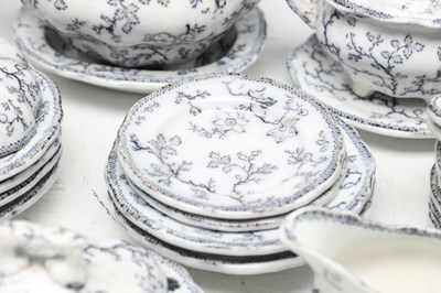 Lot A VICTORIAN HACKWOODS TRANSFER PRINTED EARTHENWARE CHILD'S DINNER SERVICE