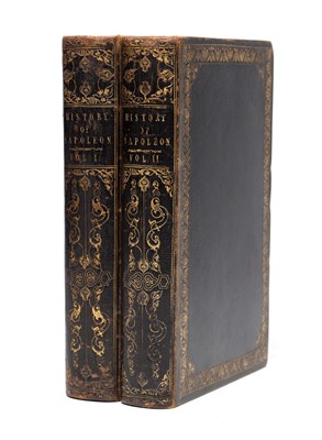 Lot TWO LEATHER-BOUND VOLUMES THE HISTORY OF NAPOLEON VOL I AND II