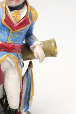 Lot A 19TH CENTURY STAFFORDSHIRE POTTERY FIGURE OF THE DUKE OF WELLINGTON