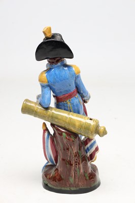 Lot A 19TH CENTURY STAFFORDSHIRE POTTERY FIGURE OF THE DUKE OF WELLINGTON