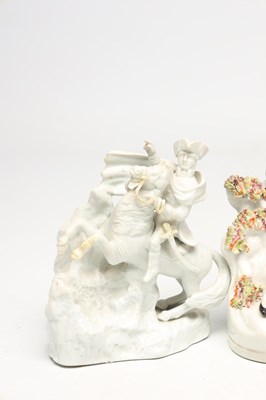 Lot A COLLECTION OF LATE 19TH CENTURY STAFFORDSHIRE POTTERY FIGURES OF NAPOLEON BONAPARTE AND THE DUKE OF WELLINGTON