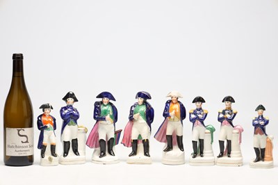 Lot A COLLECTION OF LATE 19TH CENTURY STAFFORDSHIRE FIGURES OF NAPOLEON BONAPARTE