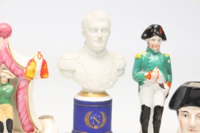 Lot A COLLECTION OF TEN 19TH CENTURY POTTERY FIGURES OF NAPOLEON BONAPARTE