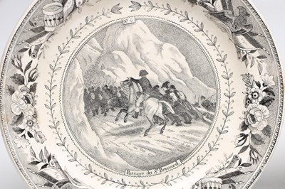 Lot A COLLECTION OF FOUR MID 19TH CENTURY FRENCH LOUIS LEBEUF MONTEREAU EARTHENWARE PLATES