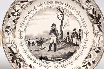 Lot A COLLECTION OF FOUR MID 19TH CENTURY FRENCH LOUIS LEBEUF MONTEREAU EARTHENWARE PLATES
