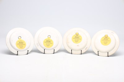 Lot A COLLECTION OF FOUR MID 19TH CENTURY FRENCH LOUIS LEBEUF MONTEREAU EARTHENWARE PLATES