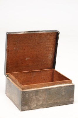 Lot ASPREY AN ENGLISH SILVER ENGINE-TURNED BOX