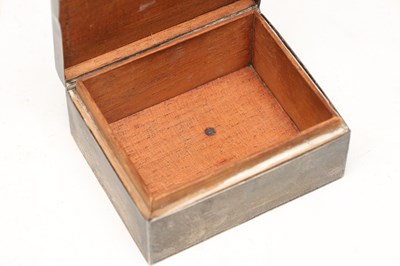 Lot ASPREY AN ENGLISH SILVER ENGINE-TURNED BOX
