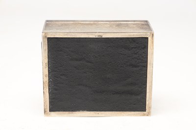 Lot ASPREY AN ENGLISH SILVER ENGINE-TURNED BOX