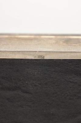 Lot ASPREY AN ENGLISH SILVER ENGINE-TURNED BOX