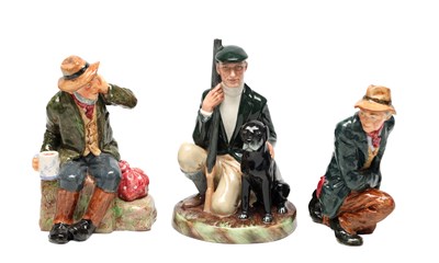 Lot A COLLECTION OF THREE ROYAL DOULTON PORCELAIN FIGURES