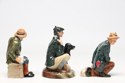 Lot A COLLECTION OF THREE ROYAL DOULTON PORCELAIN FIGURES