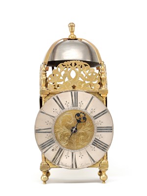 Lot MARKWICK, LONDON. A WILLIAM AND MARY STRIKING VERGE LANTERN CLOCK