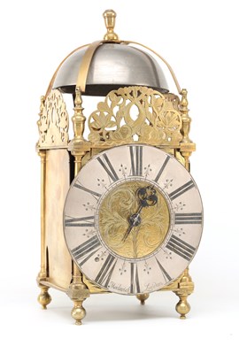Lot MARKWICK, LONDON. A WILLIAM AND MARY STRIKING VERGE LANTERN CLOCK