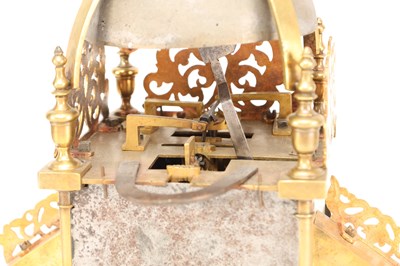 Lot JAMES DRURY, LONDON. A LATE 17TH CENTURY VERGE WINGED LANTERN CLOCK