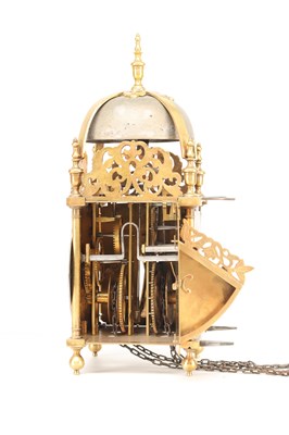 Lot JAMES DRURY, LONDON. A LATE 17TH CENTURY VERGE WINGED LANTERN CLOCK