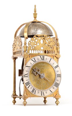 Lot WILLIAM REYNOLDS, LONDON. A 17TH CENTURY AND LATER STRIKING LANTERN CLOCK