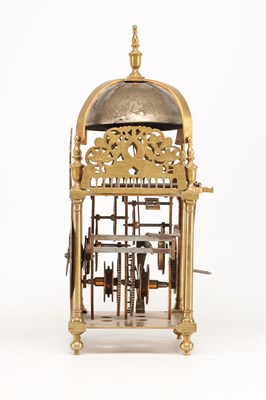 Lot WILLIAM REYNOLDS, LONDON. A 17TH CENTURY AND LATER STRIKING LANTERN CLOCK