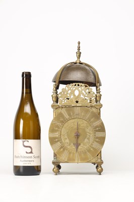 Lot JOHN EBSWORTH, LONDON. AN ENGLISH CHARLES II STRIKING LANTERN CLOCK