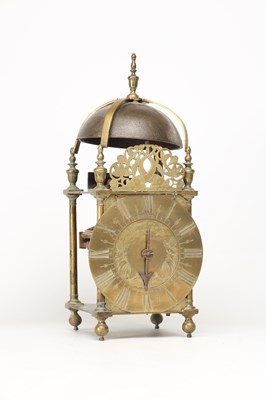 Lot JOHN EBSWORTH, LONDON. AN ENGLISH CHARLES II STRIKING LANTERN CLOCK