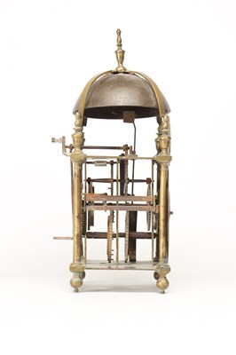 Lot JOHN EBSWORTH, LONDON. AN ENGLISH CHARLES II STRIKING LANTERN CLOCK