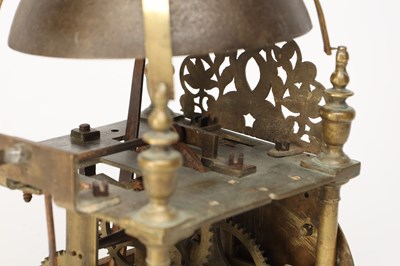 Lot JOHN EBSWORTH, LONDON. AN ENGLISH CHARLES II STRIKING LANTERN CLOCK