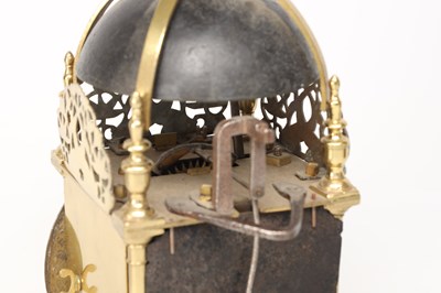 Lot RICHARD BRECKEL, HOLMES, LANCASTER A RARE LATE 17TH CENTURY BRASS LANCASHIRE STRIKING LANTERN CLOCK