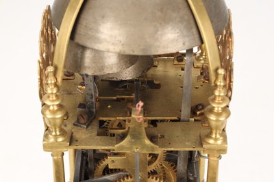 Lot RICHARD AMES, LONDON A RARE 17TH CENTURY QUARTER CHIMING LANTERN CLOCK
