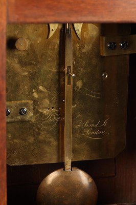 Lot WILLIAM PAYNE, LONDON. A SMALL REGENCY EGYPTIAN STYLE MAHOGANY AND EBONISED FUSEE MANTEL CLOCK