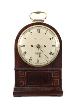 Lot BARRAUD, LONDON. A SMALL EARLY 19TH CENTURY MAHOGANY DOUBLE FUSEE BRACKET CLOCK