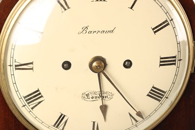 Lot BARRAUD, LONDON. A SMALL EARLY 19TH CENTURY MAHOGANY DOUBLE FUSEE BRACKET CLOCK