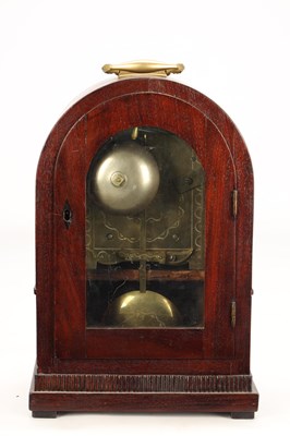 Lot BARRAUD, LONDON. A SMALL EARLY 19TH CENTURY MAHOGANY DOUBLE FUSEE BRACKET CLOCK