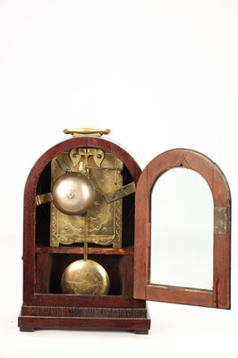 Lot BARRAUD, LONDON. A SMALL EARLY 19TH CENTURY MAHOGANY DOUBLE FUSEE BRACKET CLOCK