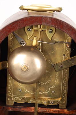 Lot BARRAUD, LONDON. A SMALL EARLY 19TH CENTURY MAHOGANY DOUBLE FUSEE BRACKET CLOCK