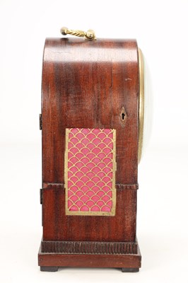 Lot BARRAUD, LONDON. A SMALL EARLY 19TH CENTURY MAHOGANY DOUBLE FUSEE BRACKET CLOCK