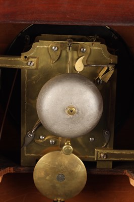 Lot BURLINGHAM & CO, LYNN, AN EARLY 19TH CENTURY FIGURED MAHOGANY BRASS INLAID BRACKET CLOCK