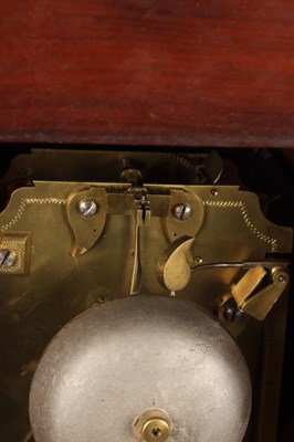 Lot BURLINGHAM & CO, LYNN, AN EARLY 19TH CENTURY FIGURED MAHOGANY BRASS INLAID BRACKET CLOCK