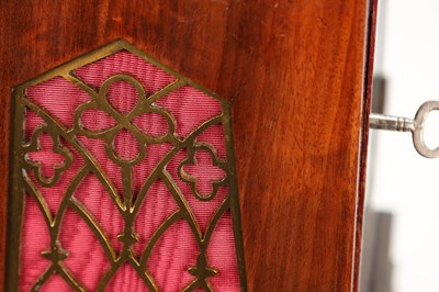 Lot 116 - CHARLES COPE, LONDON A REGENCY FIGURED MAHOGANY EGYPTIAN DOUBLE FUSEE BRACKET CLOCK